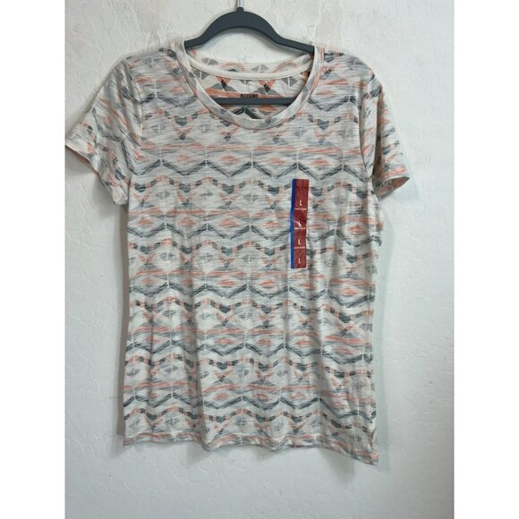 Mossimo Sz Large Inside Out Look Southwestern Print Tee Shirt T Shirt NWT - Picture 2 of 6